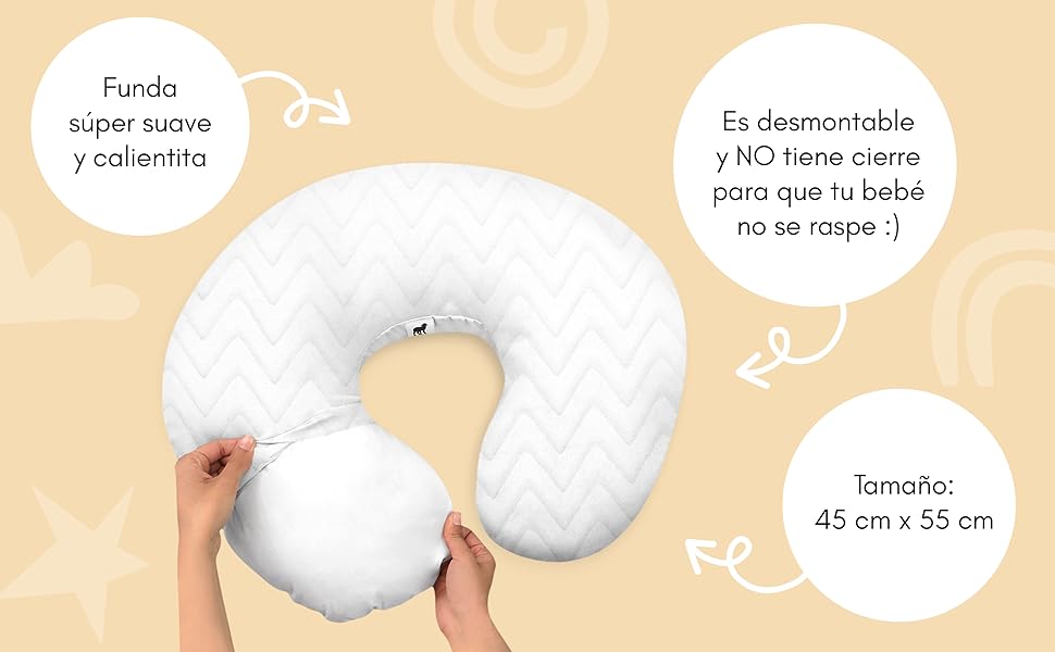 COJÍN DE LACTANCIA ZIG ZAG