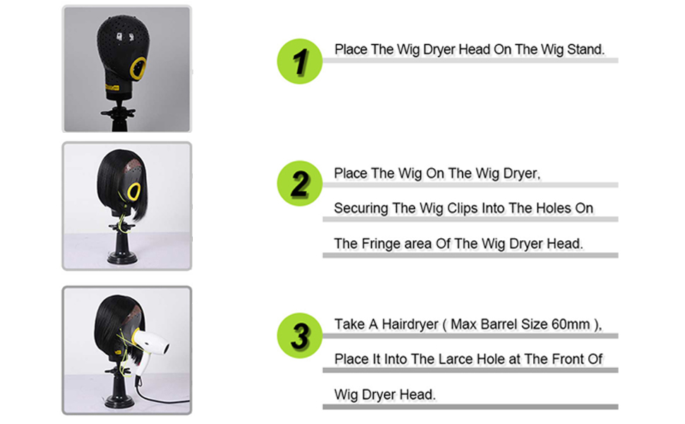 Yuliana Wig Stand Head Fresh Wig Head Stand for Styling