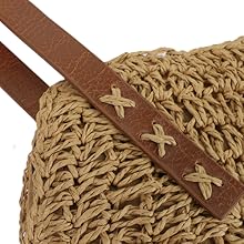 Womens Large Straw Tote Bag Handmade Woven Beach Shoulder Bag Top Handle Purse for Summer
