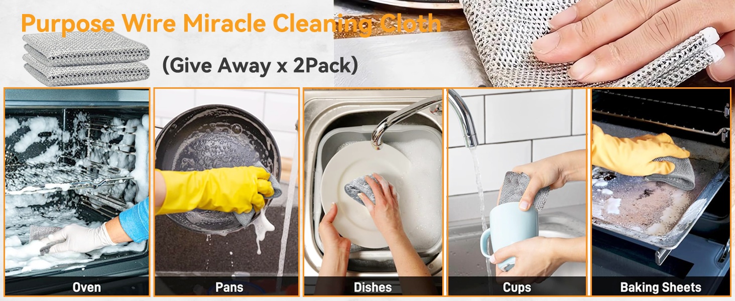 Multipurpose Wire Miracle Cleaning Cloth