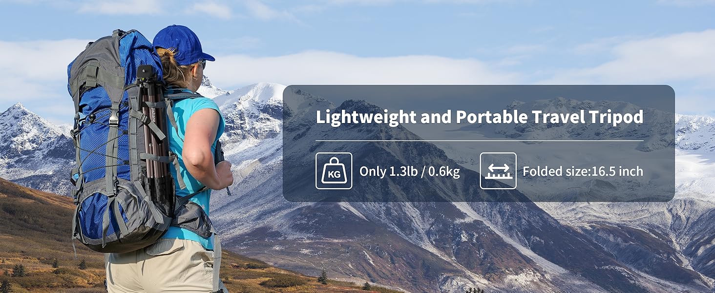 lightweight and portable travel tripod