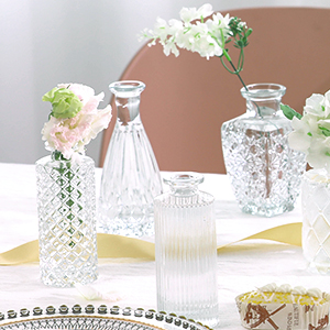 CUCUMI Glass Bud Vases Set of 12, Small ... 15 CUCUMI