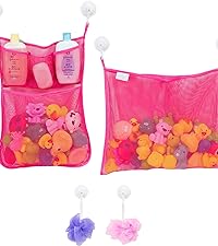 Pink Bath toy holder 