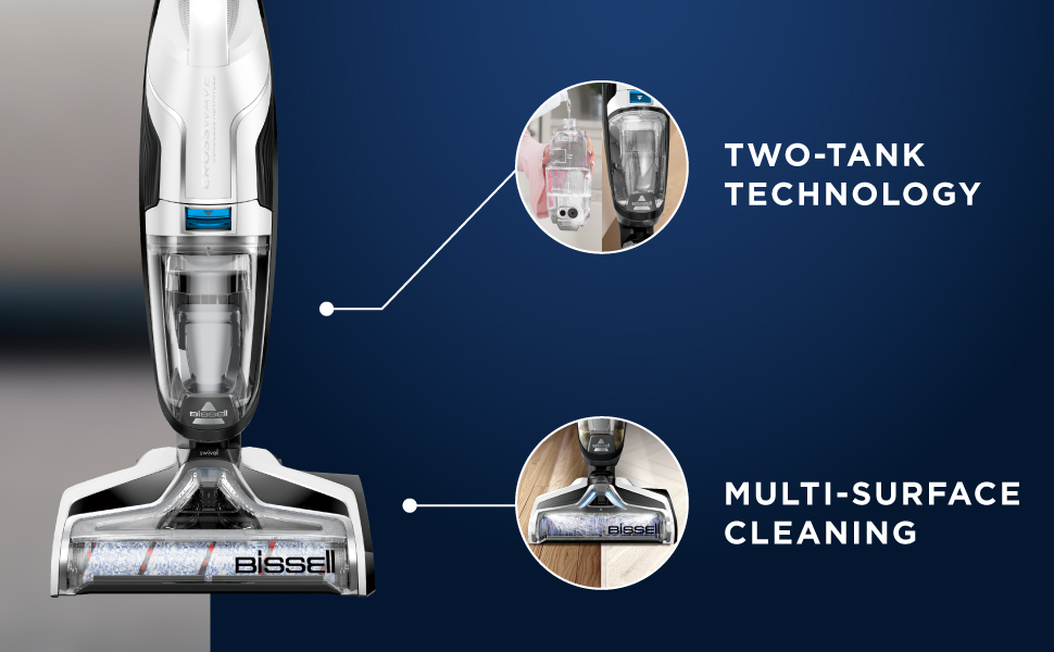BISSELL CrossWave Cordless Advanced Pro (25825), 3 in 1 Cordless