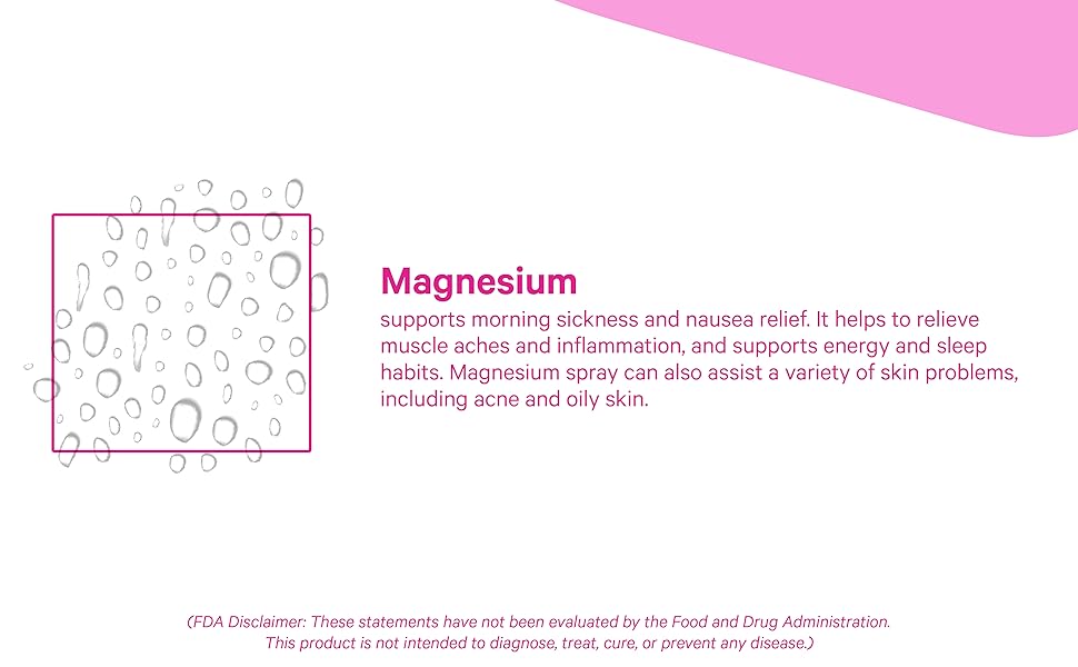 Pink Stork Mist Topical Magnesium Spray for Nausea