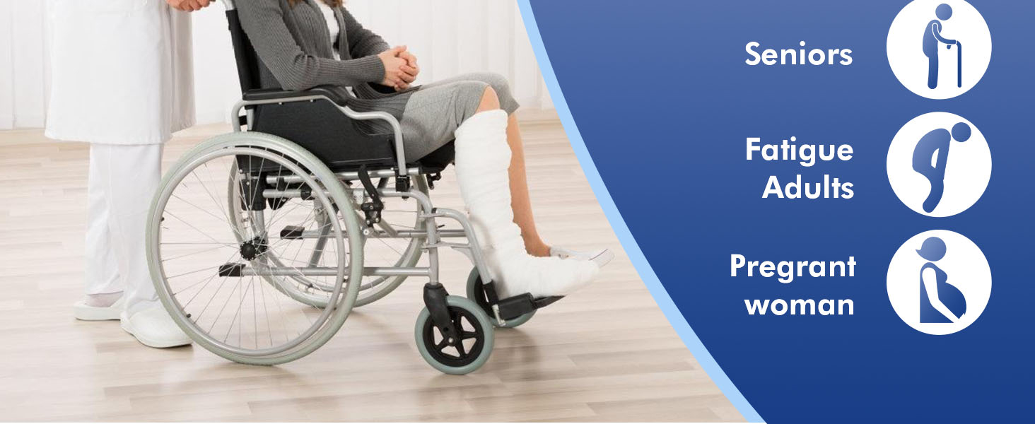 HEINSY Folding Shower Chair with Armrests and Back,Heavy