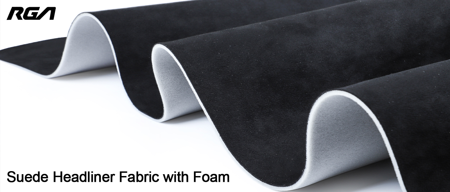 Suede Fabric Automotive Suede Headliner with Foam Backing