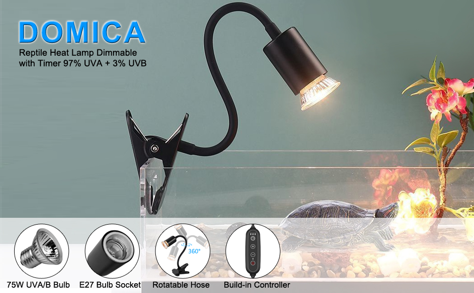 DOMICA Reptile Heat Lamp
