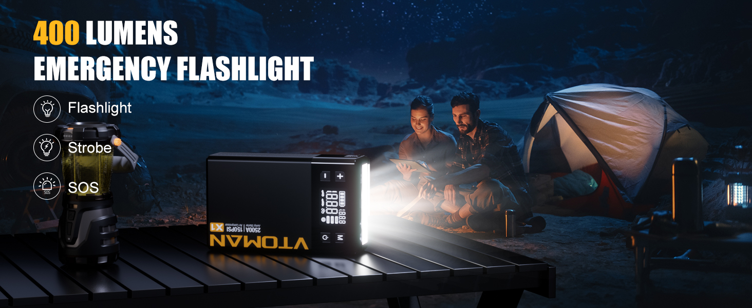 Jump Starter with Air Compressor