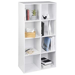 WOLTU Bookcases Book Shelf Cube Storage Units Wood Storage Shelves For Bedroom Oak 60 Cm 14 .