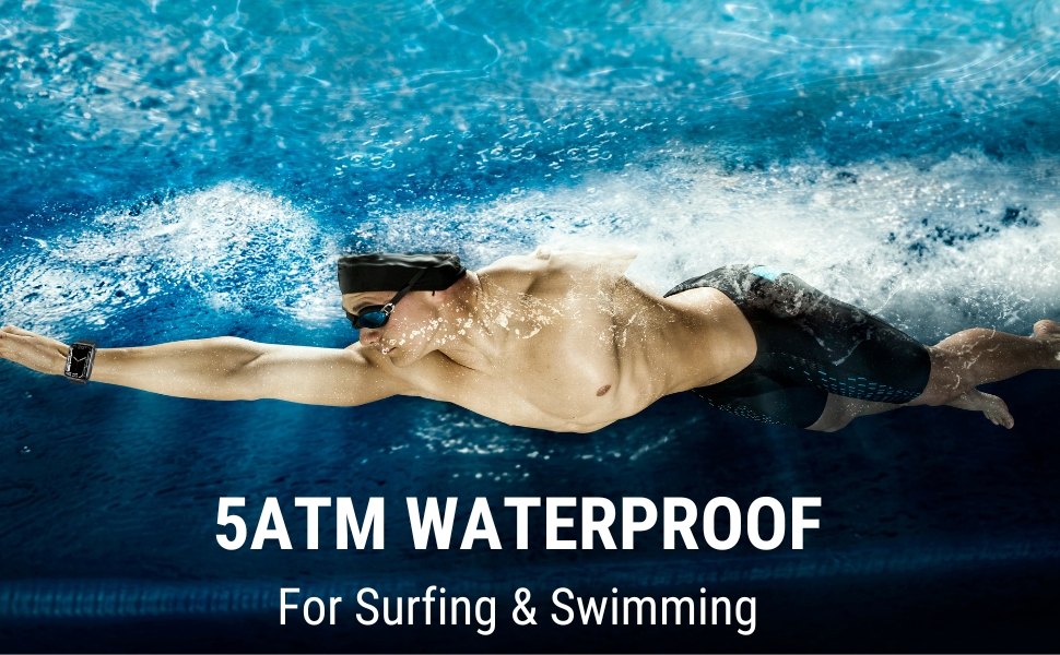 ip68 5atm waterproof for suring swimming smart watch