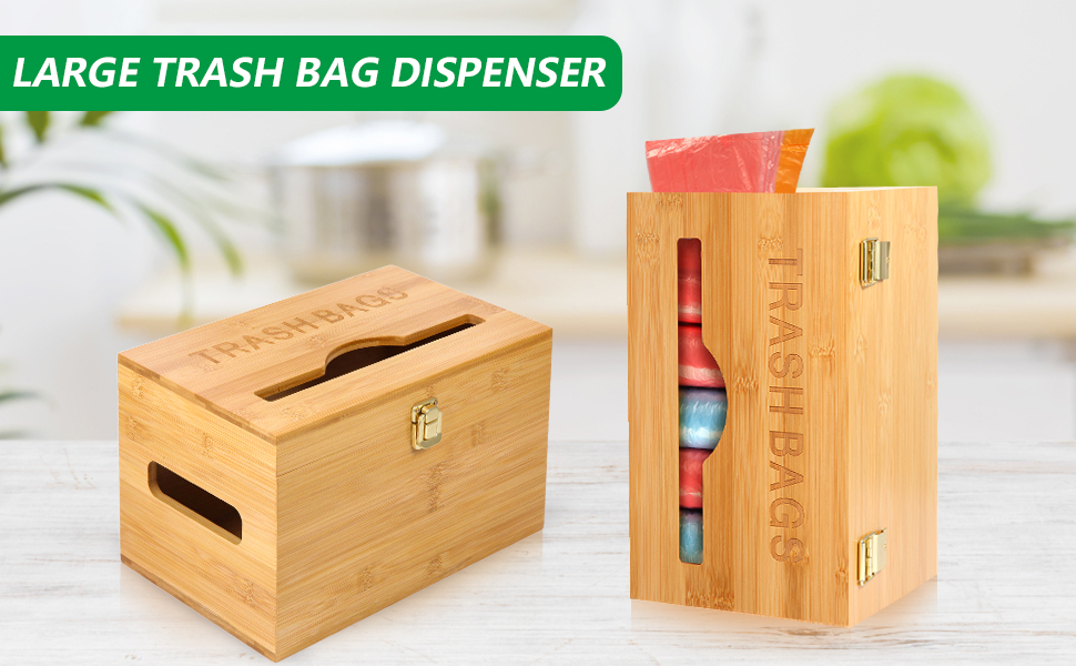 Snpwne Large Trash Bag Holder, Garbage bag dispenser with