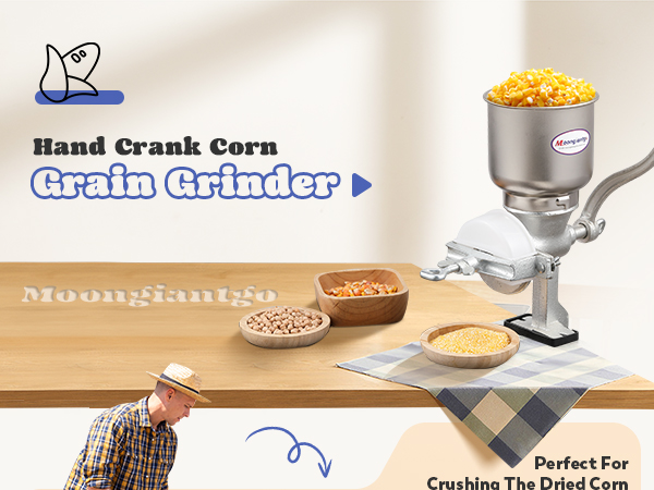Amazon.com: Moongiantgo Corn Grinder Mill Cast Iron Manual ...