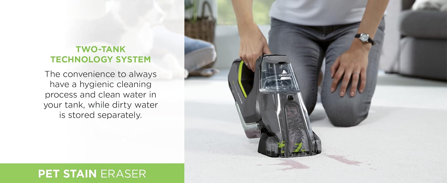 BISSELL Pet Stain Eraser Cordless Carpet Cleaner Handheld Spot