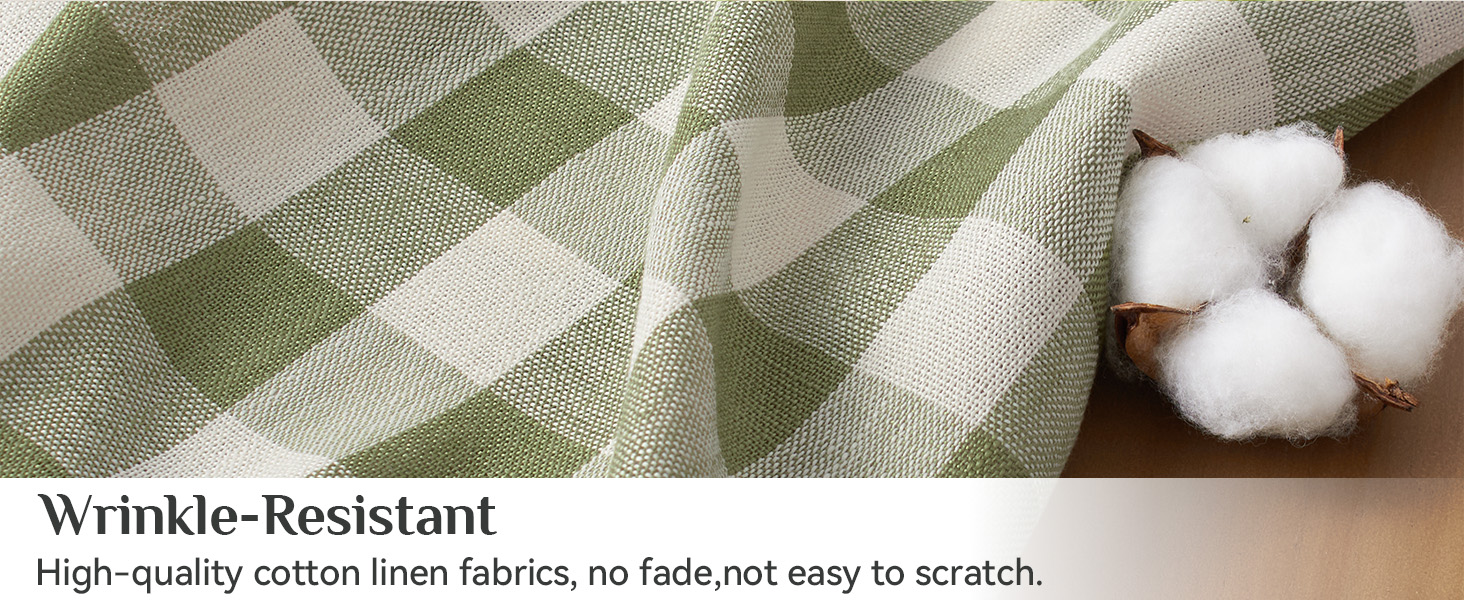 checkered tablecloth