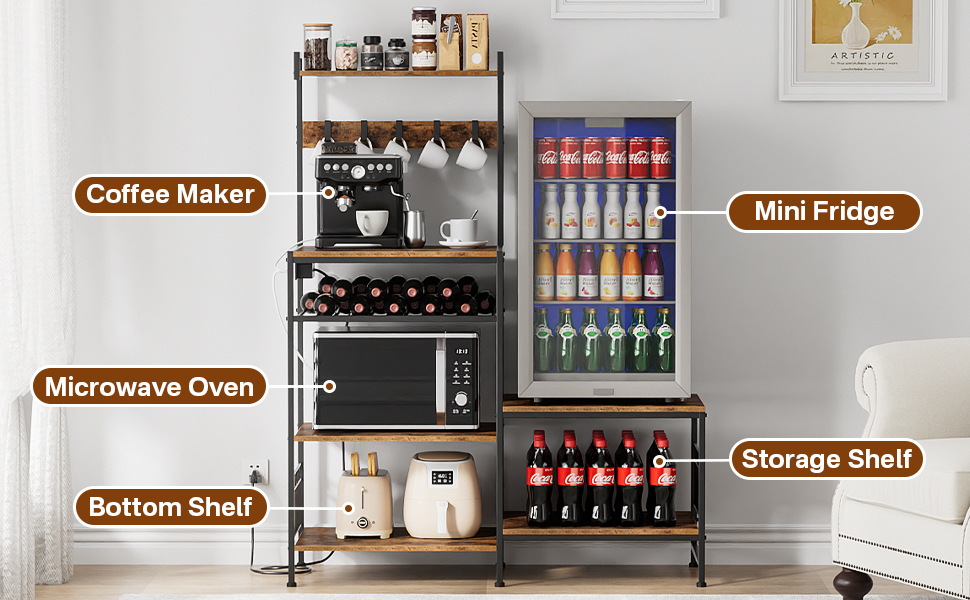 mini fridge stand
