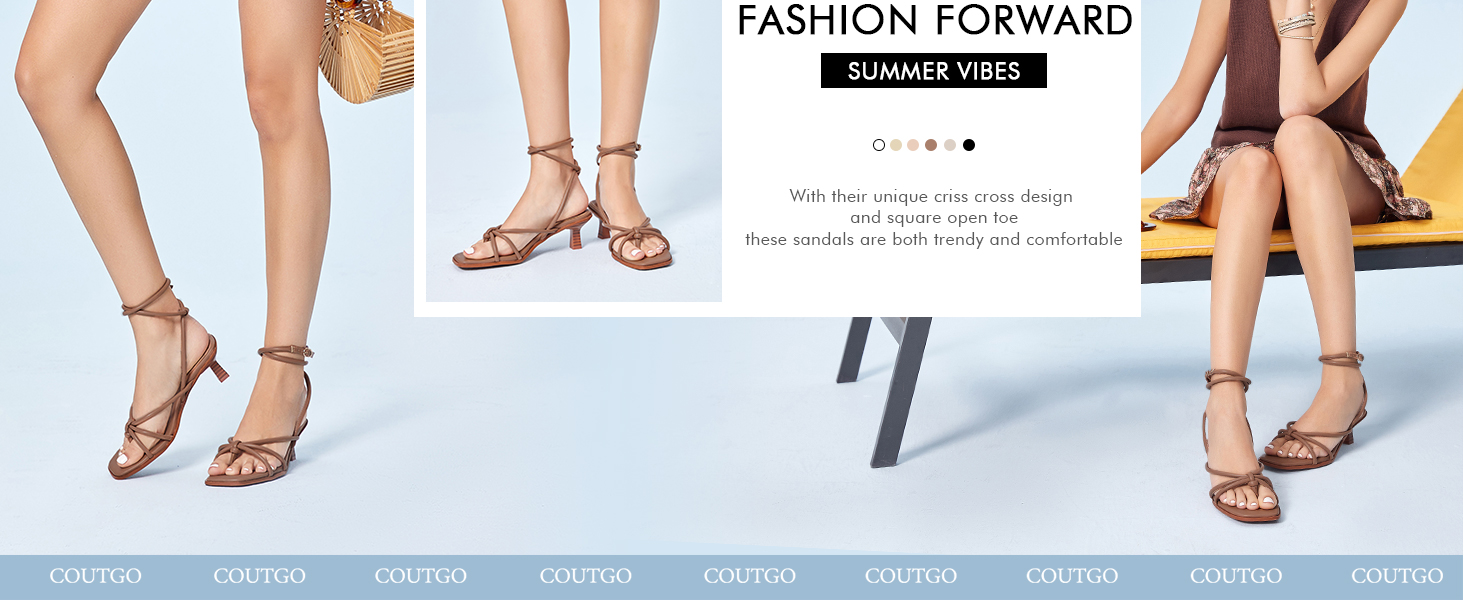 Womens Strappy Heels Sandals Thong Gladiator Low Heel Criss Cross Ankle Strap Summer Dress Shoes