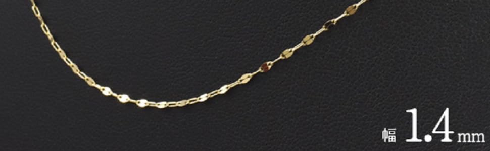 Amazon.co.jp: アクセサリーパーツ K18 チェーン ペタルチェーン