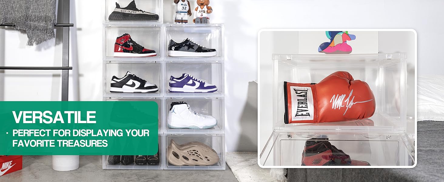 Ollie XL Shoe Storage Boxes Foldable and Stackable Shoe