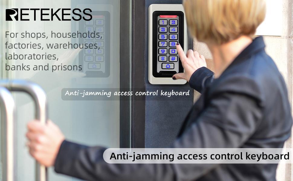 Retekess TAC03 Security Access Control Keypad,RFID Keypad,Door Access