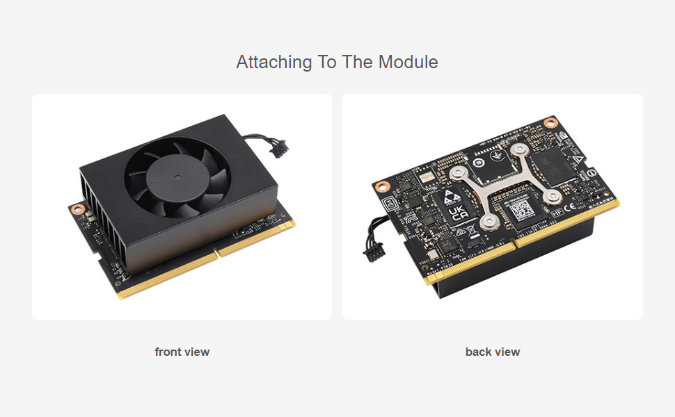 Waveshare Dedicated Cooling SpeedAdjustable Fan Compatible with Jetson