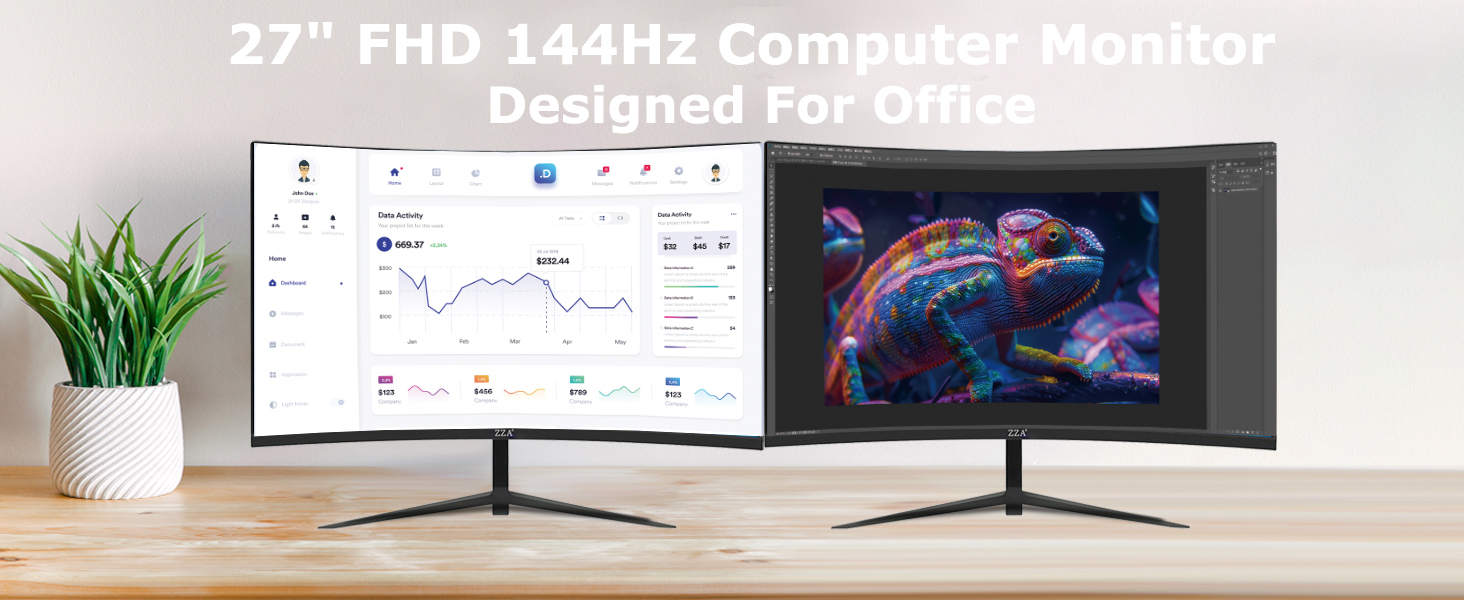 27 INCH 144Hz curved gaming monitor