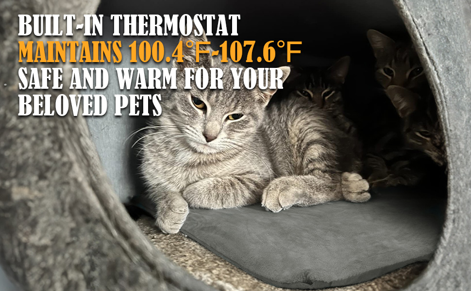 PETNF Outdoor Pet Heating Pad for Cats, Cat Heating Pad