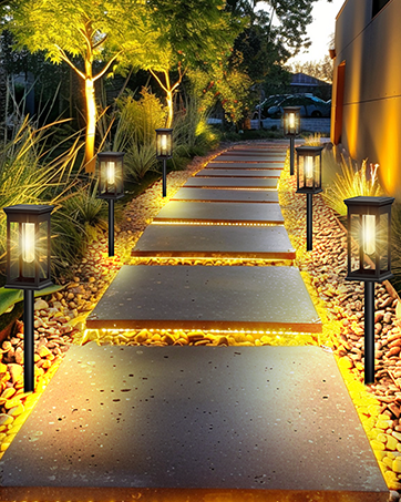 solar walkway lights