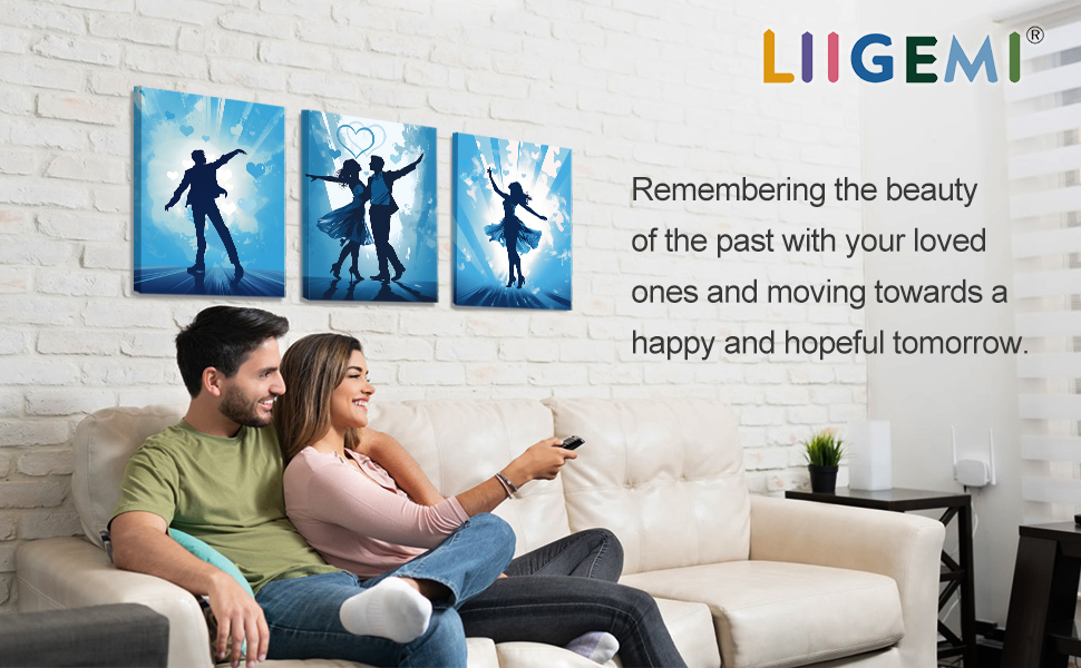 LIIGEMI 3 Piece Canvas Prints
