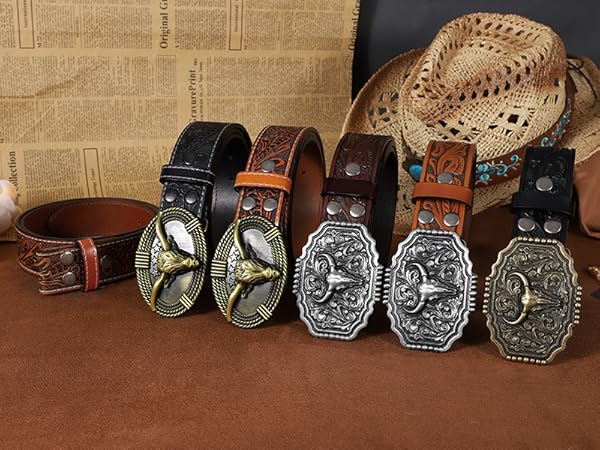 専用　フミカウチダ　COW LEATHER DOUBLE BUCKLE BELT ORCIANI Grit leather belt with double metal loop. , color Brown