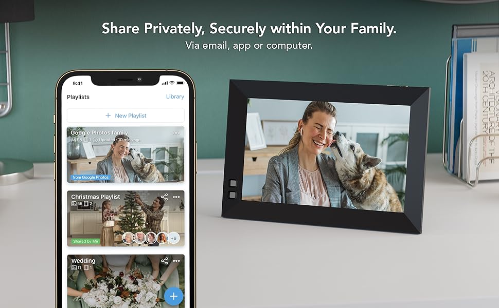 Nixplay 8 Inch Digital Picture Frame With WiFi Amazon.co.uk