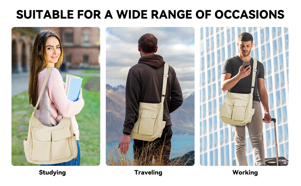 Amazing Vintage Inspired Canvas Messengers Bags For Men | By Olivia
