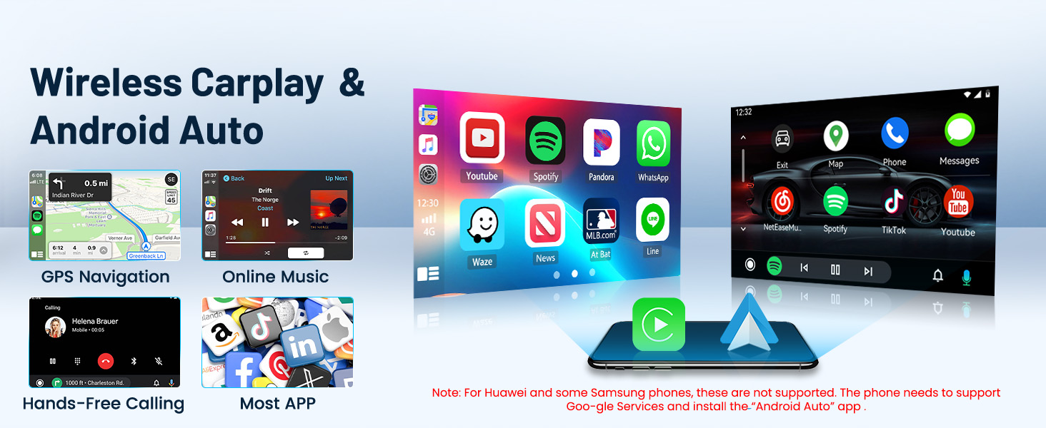 with Apple CarPlay & Android Auto