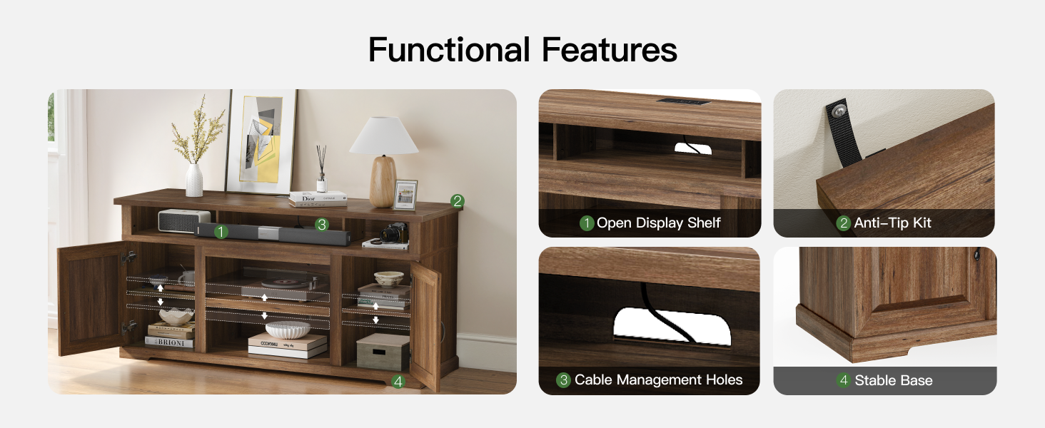 Marsail 70“ Farmhouse TV Stand