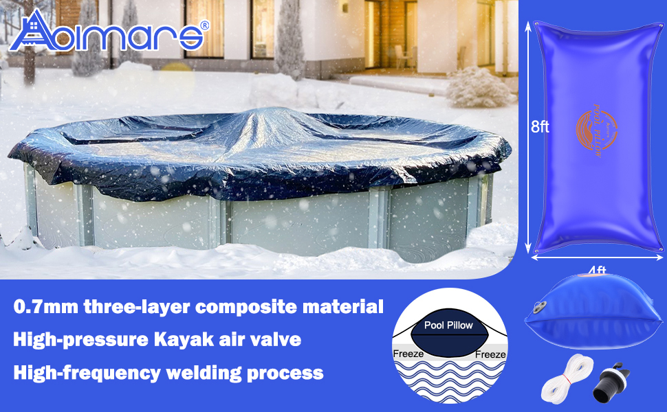 Abimars 0.7mm Thicker Pool Pillows for Above Ground Pools