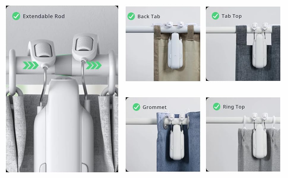 Avira Automatic Curtain Opener with Remote Control Smart Curtain Opener