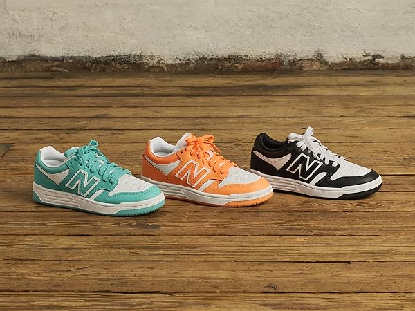 Amazon.com | New Balance Kid's 480 V1 Lace-Up Sneaker, Black