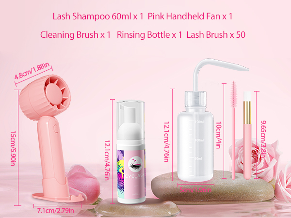 Buqikma eyelash cleaning kit set