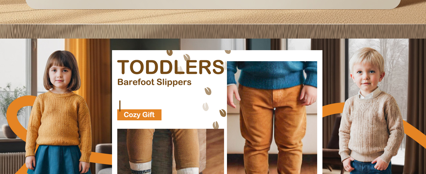 Toddlers Barefoot Slippers