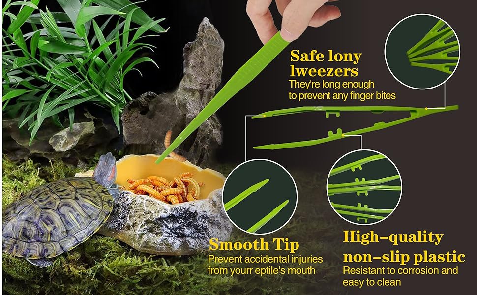 4-Pack Tweezers with Ergonomic Handles