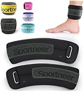 Sportneer Ankle Weights 0.5/1/2/3/5 LBS 1 Pair Wrist Leg Arm Weights for Women Men Kids Child wit...