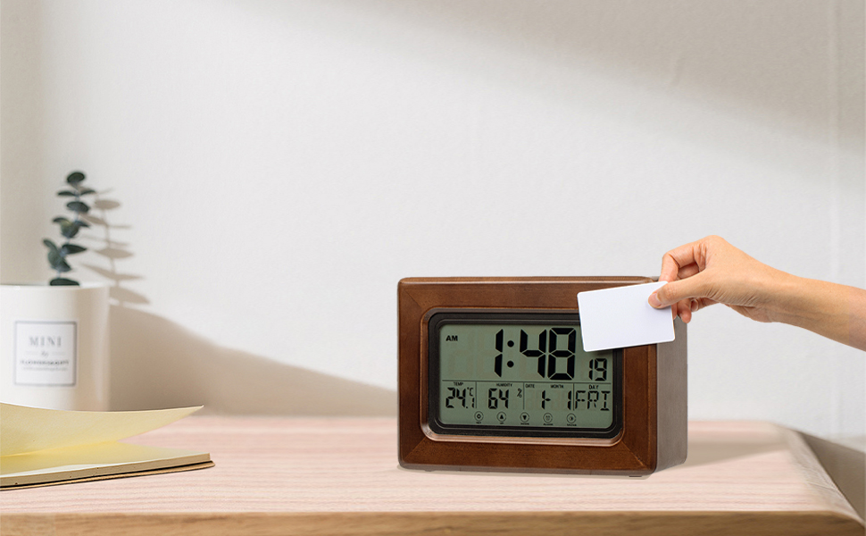 Securaiser Alarm Clock Gun Safe with Hidden Storage, Diversion Safes with RFID Lock, Battery