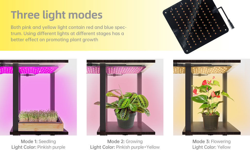 Bstrip Plant Stand with Grow Lights, 6 Tier7 Potted Plant