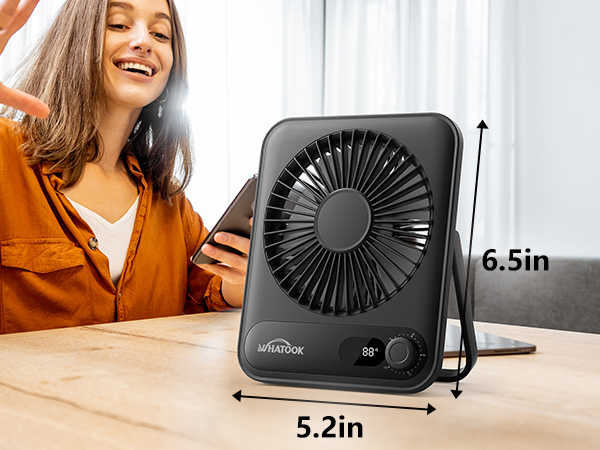 desktop small fan portable desk fans rechargeable battery mini travel essentials quiet women table