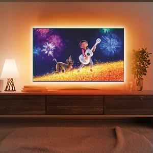 4M LED Strip Lights for TV,USB LED TV Backlights with APP Control for 40 to 65inch TV,RGB LED Strip Light,Music Sync Backlights Color Changing Led Strip,5050 RGB TV LED Lights for TV PC Monitor 24 ✔ TV LED Backlight