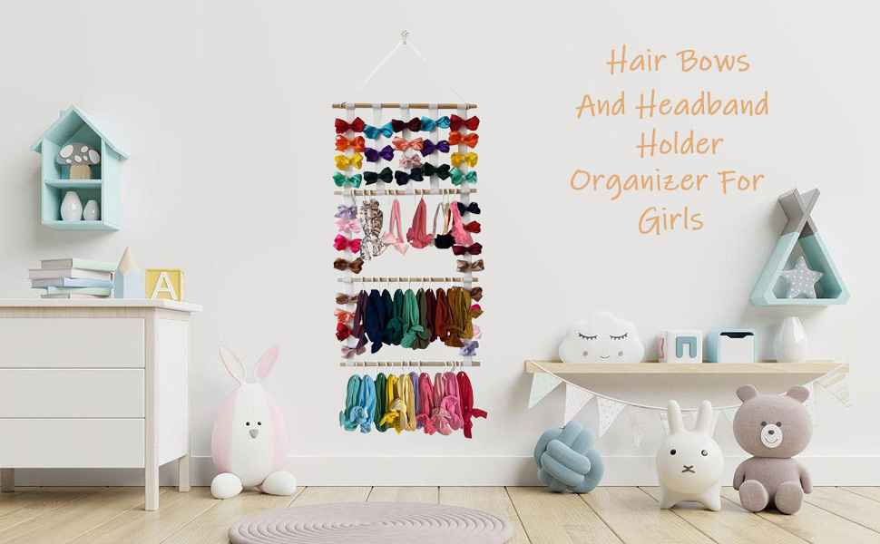 hair bow holder organizer for girls
