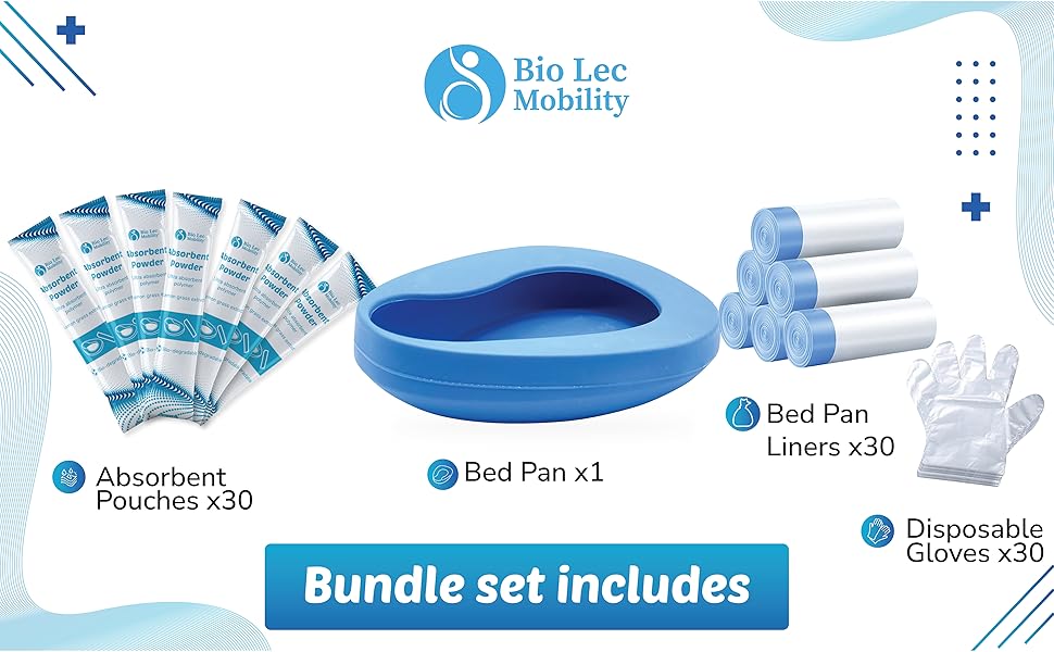 bedpan set commode liners super absorbent pouch men women adult hygiene solution bed pans bedside