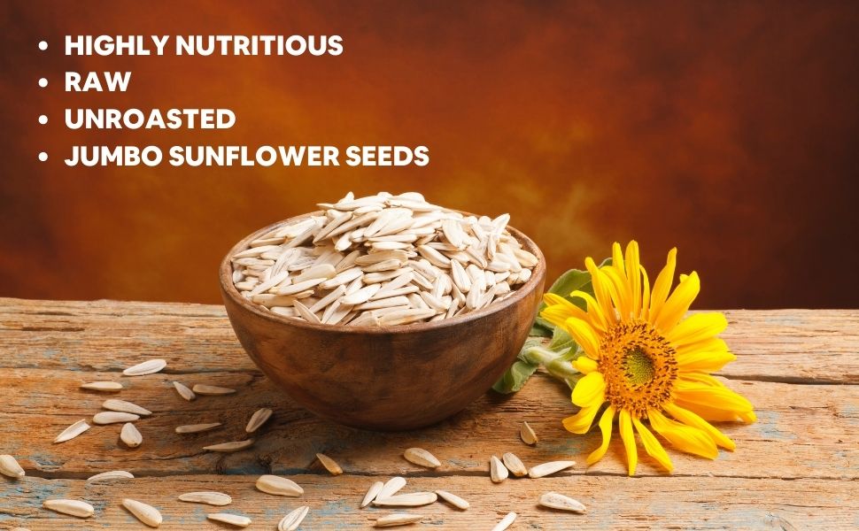 515PM Organic Sunflower Seeds 200gm Raw Sunflower Seeds for eating