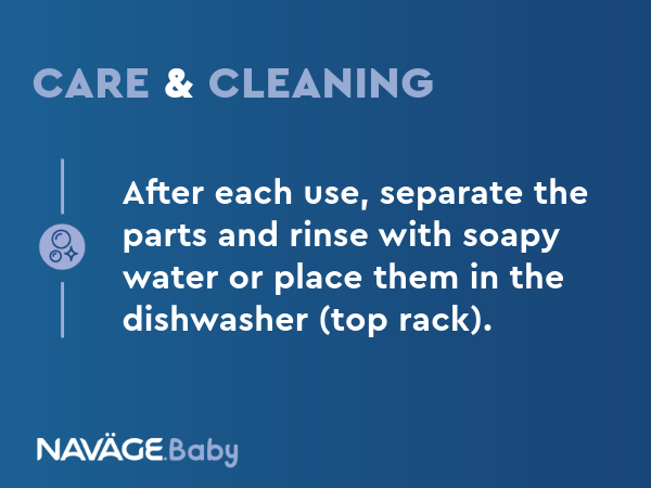 Separate the parts & rinse