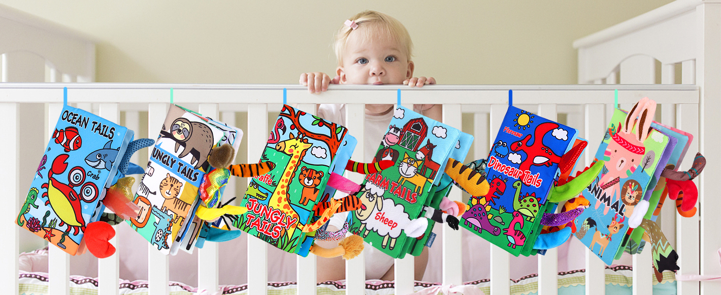 AOKE Baby Books 06 Months2pcs Soft Baby Books Baby